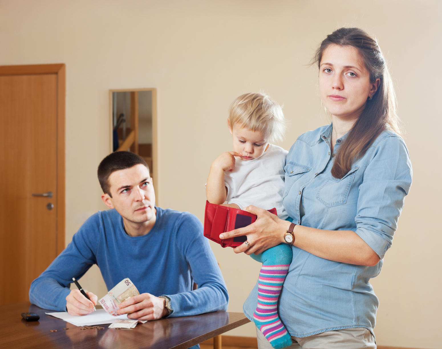 Family having financial problems