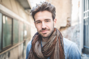 young handsome fashion model man