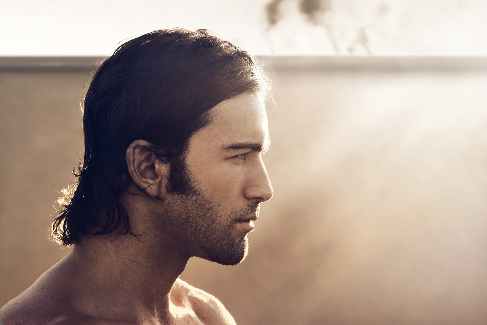 Man profile face