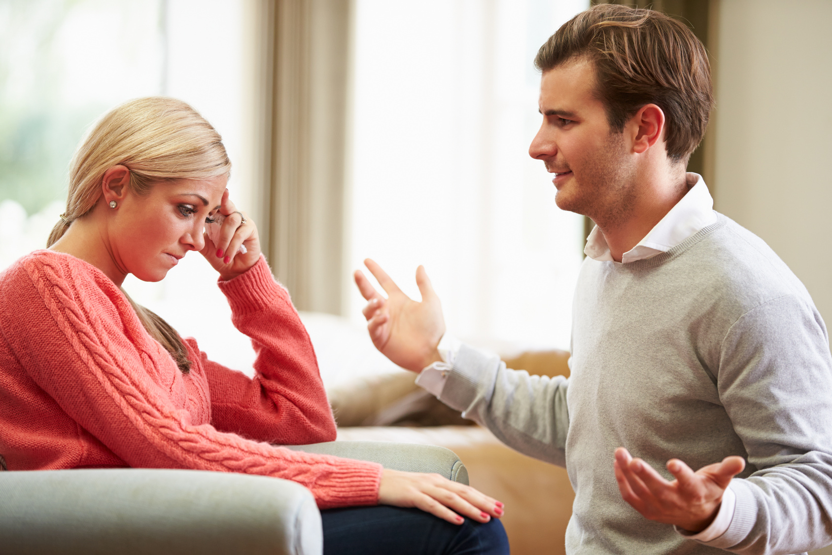 Young Couple Having Argument At Home