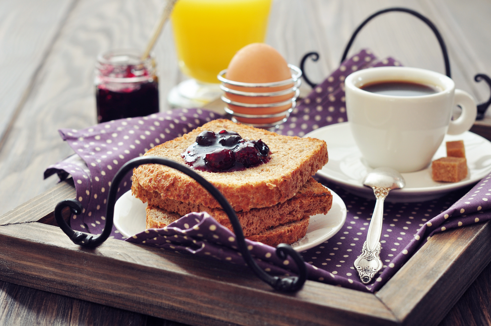 Breakfast with toast