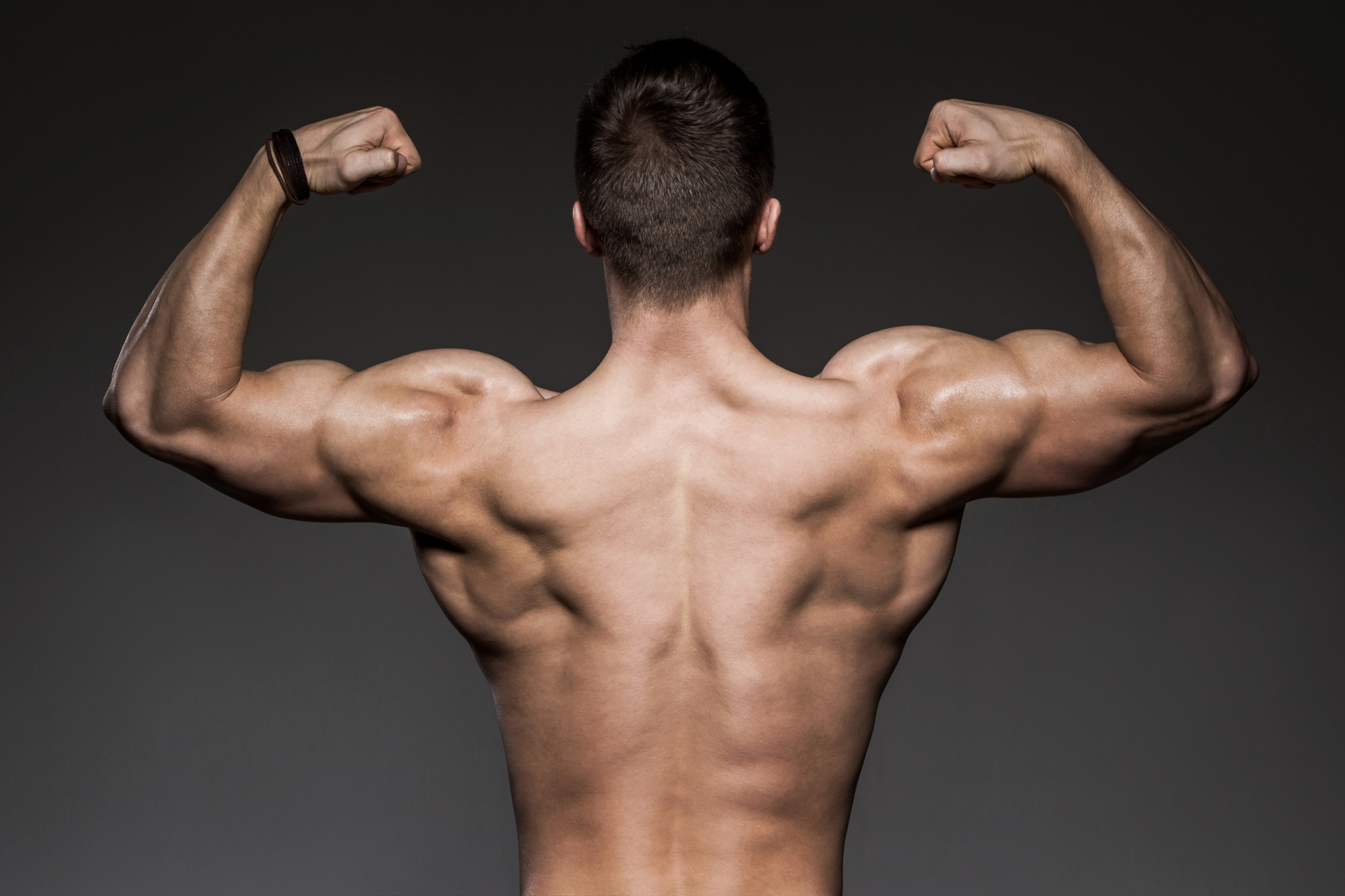 Fitness. Strong man with beautiful, sexy body