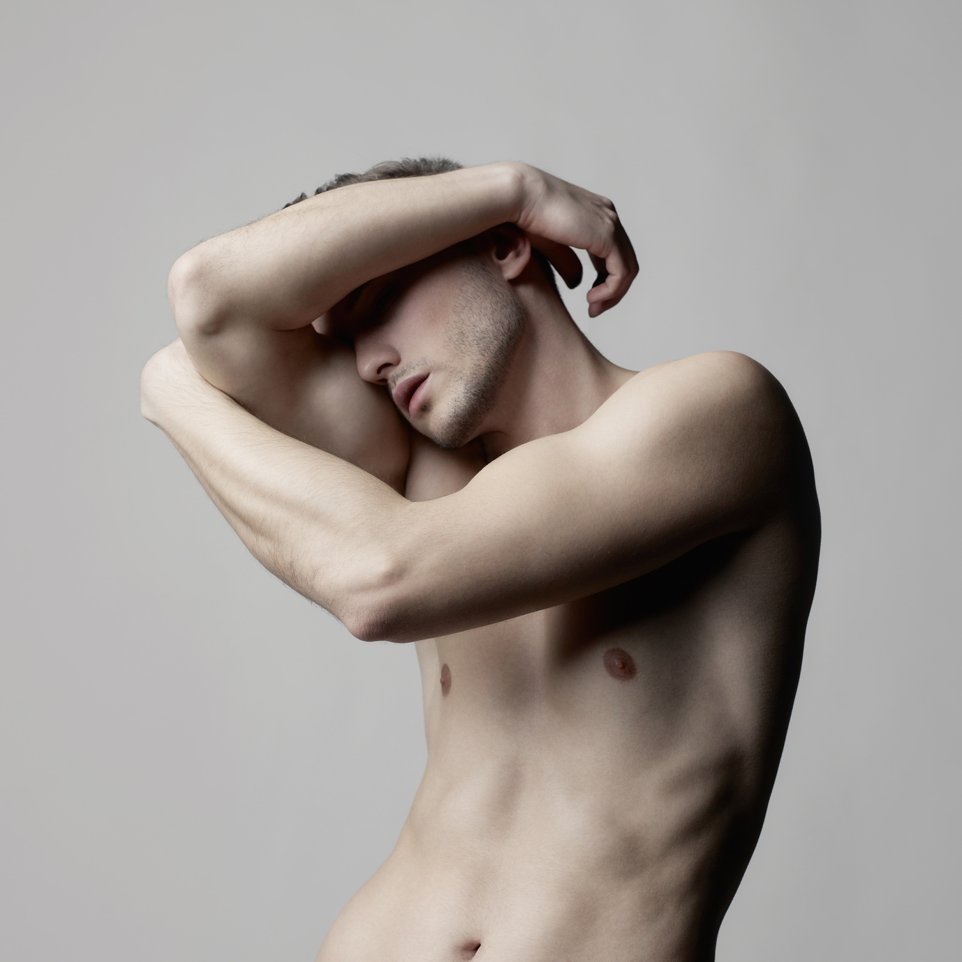 Handsome naked male