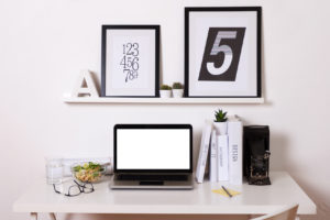 Modern creative workspace.