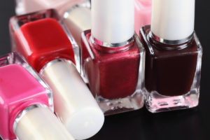 Bottles of nail polish