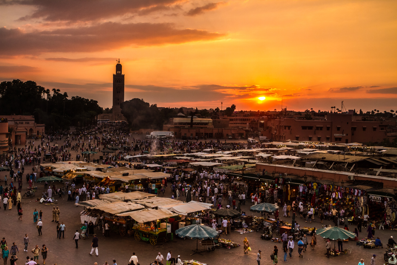 Jamaa el Fna, Marrakesh, Morocco.