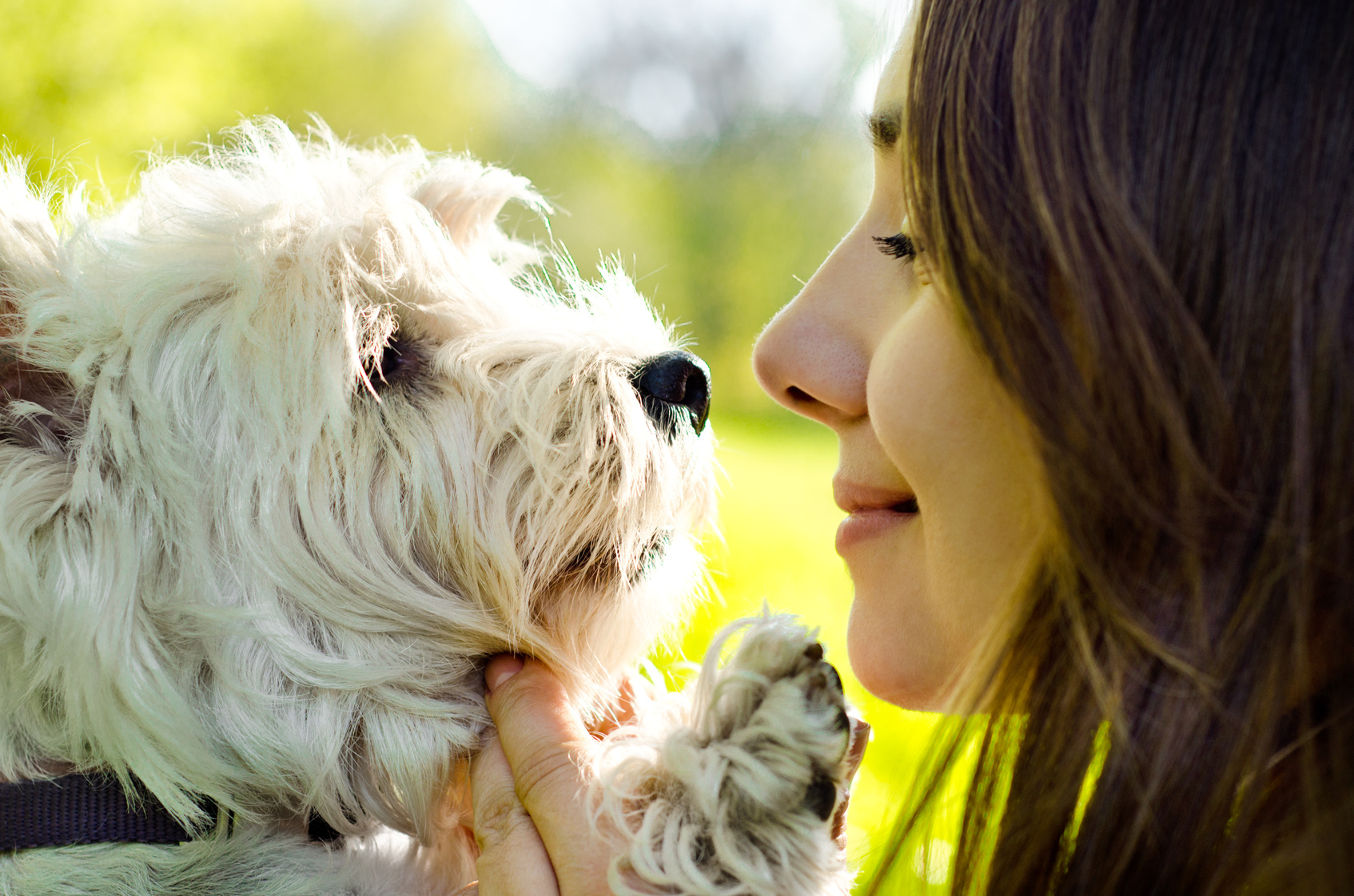 woman with dog