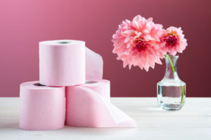 Toilet paper on the table