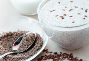 Smoothie with flax seeds