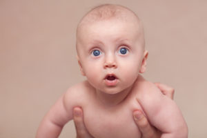 Child with blue eyes, portrait