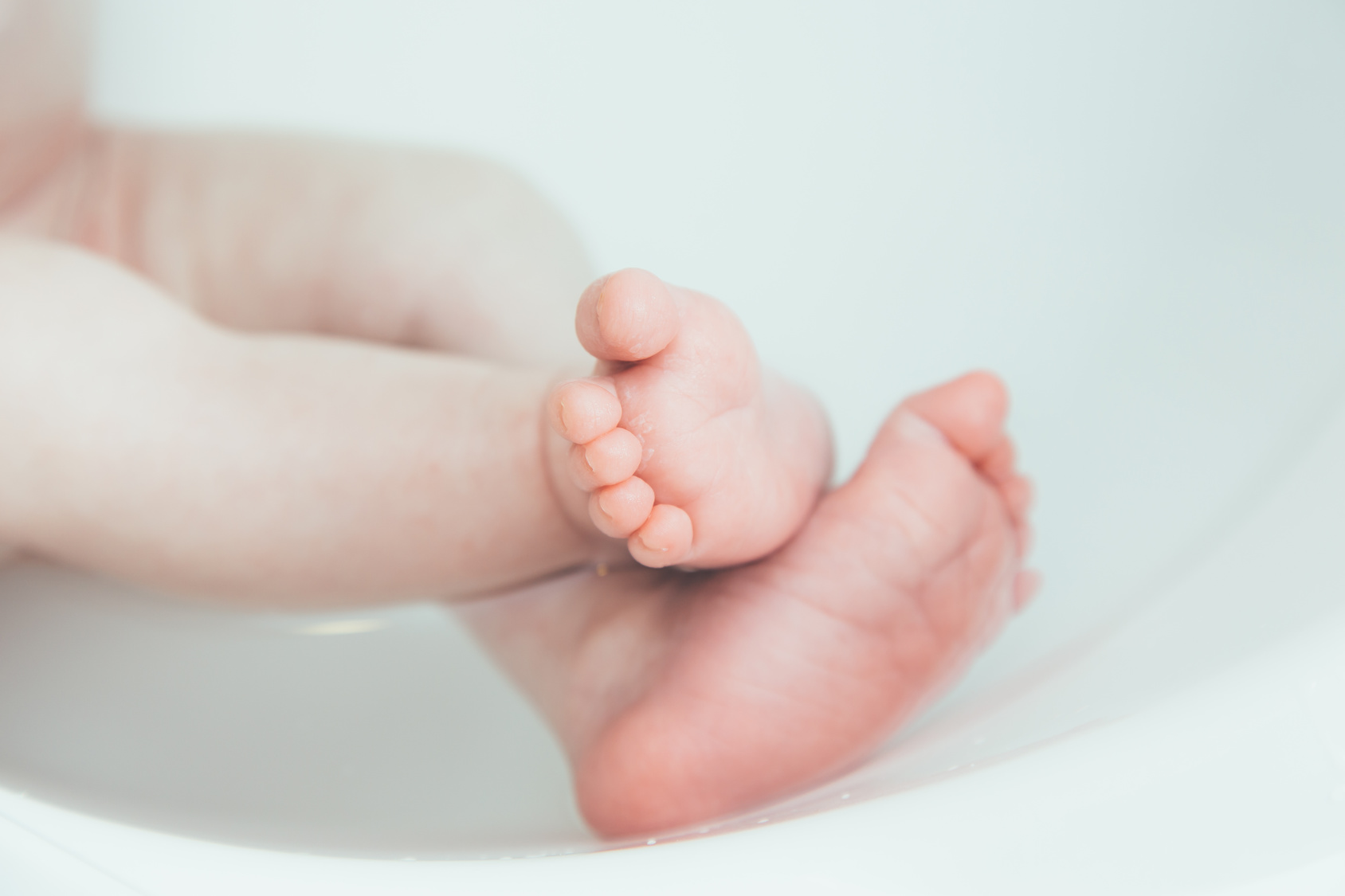 Newborn bathroom bath baby