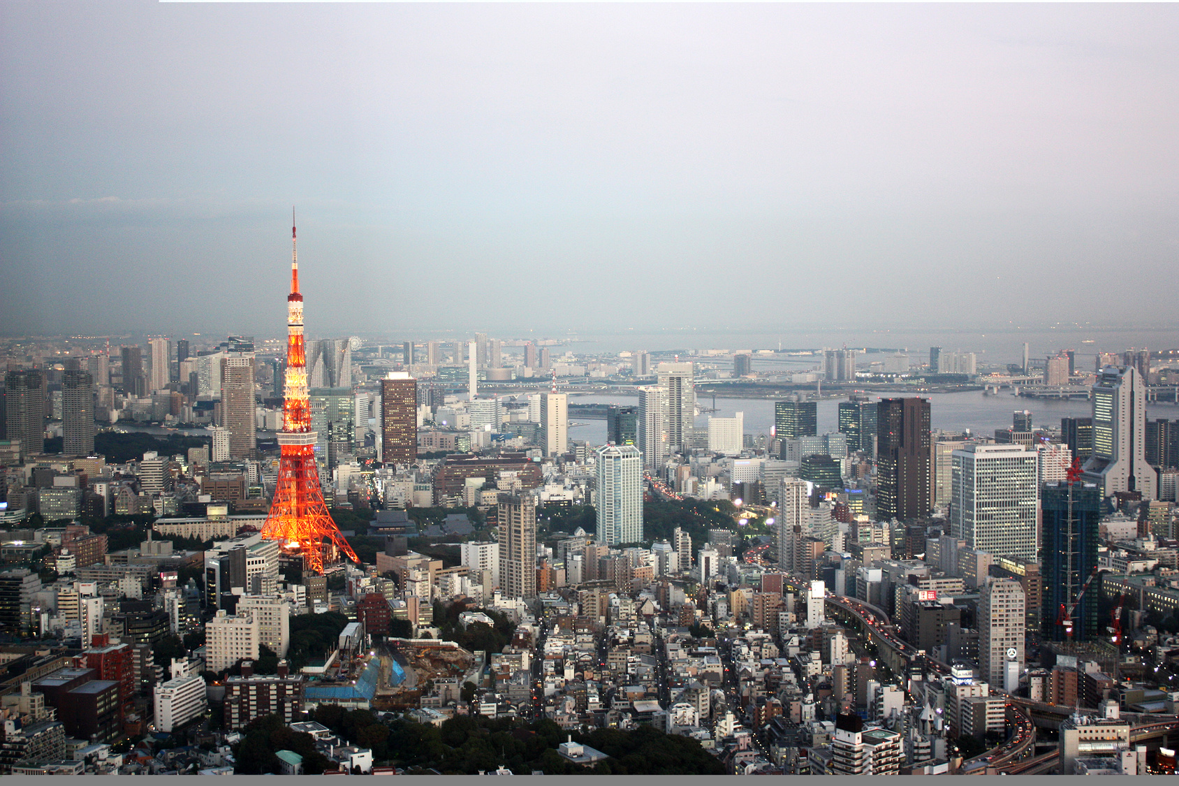 Japan, Tokyo, Tokyo Tower, Landmark, panorama