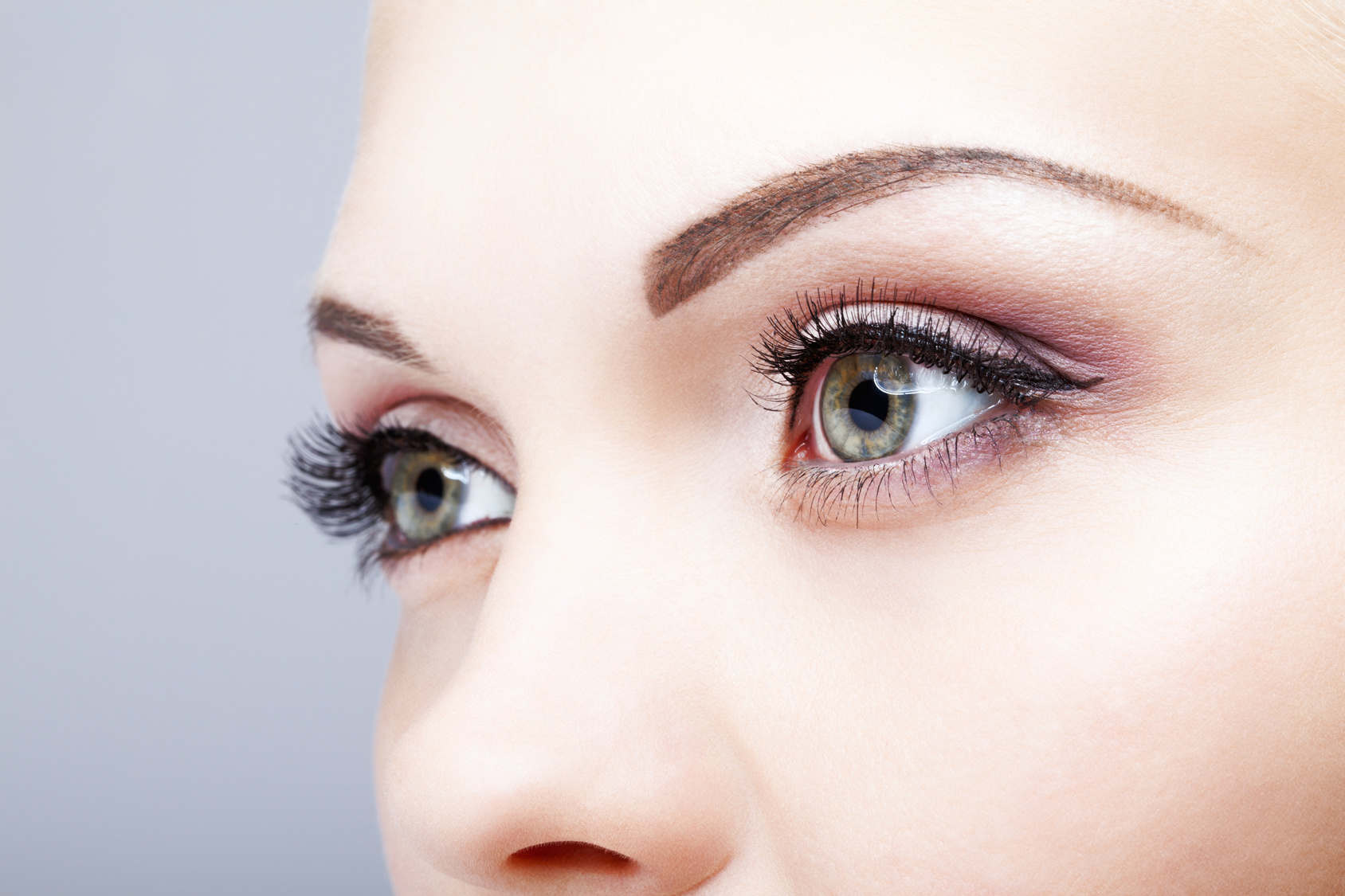 Close-up shot of female eyes