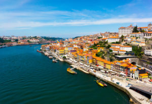 Porto, Portugal old town skyline