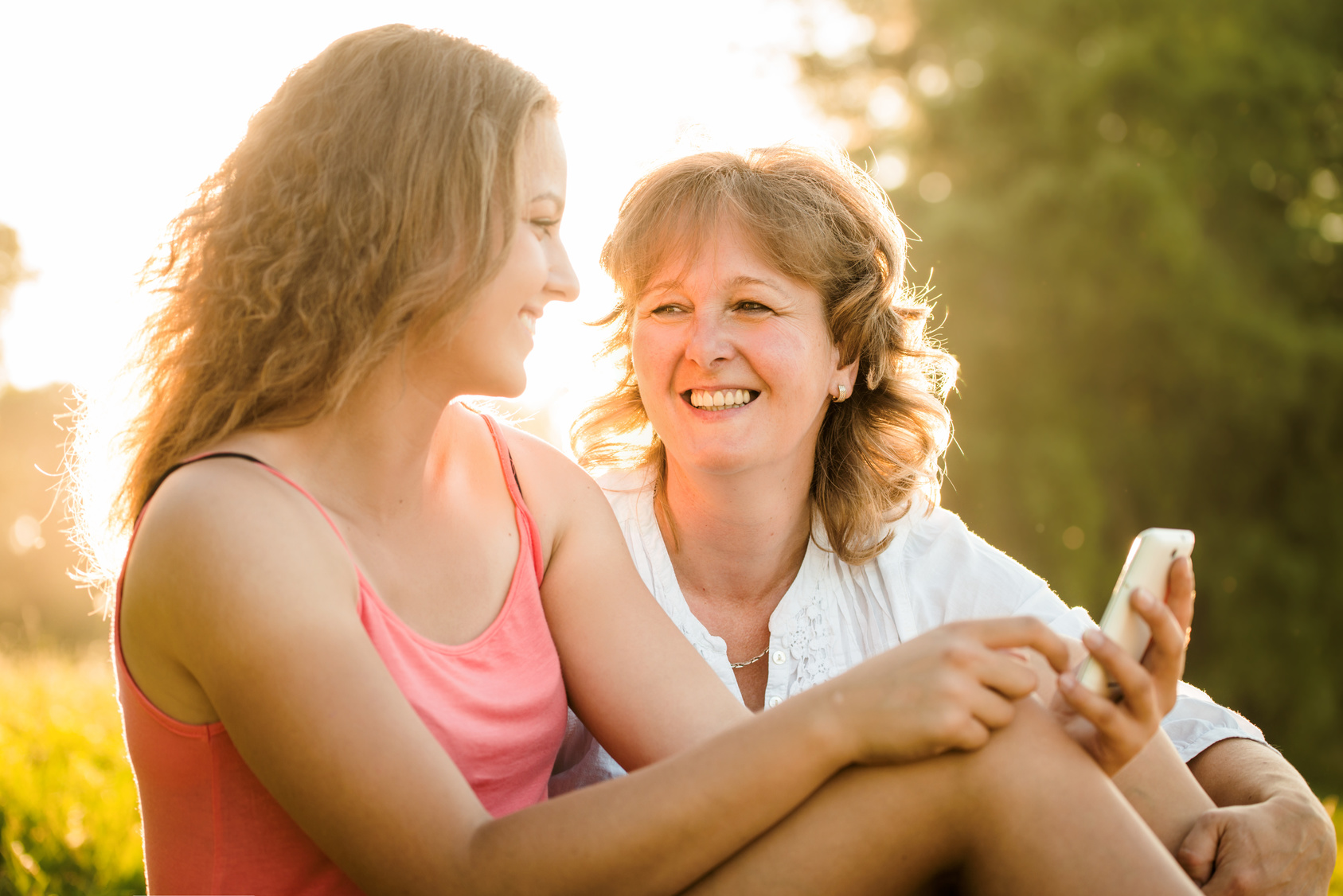 Happy moments together – mother and daughter