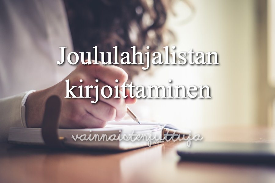 Joululahjalistankirjoittaminen