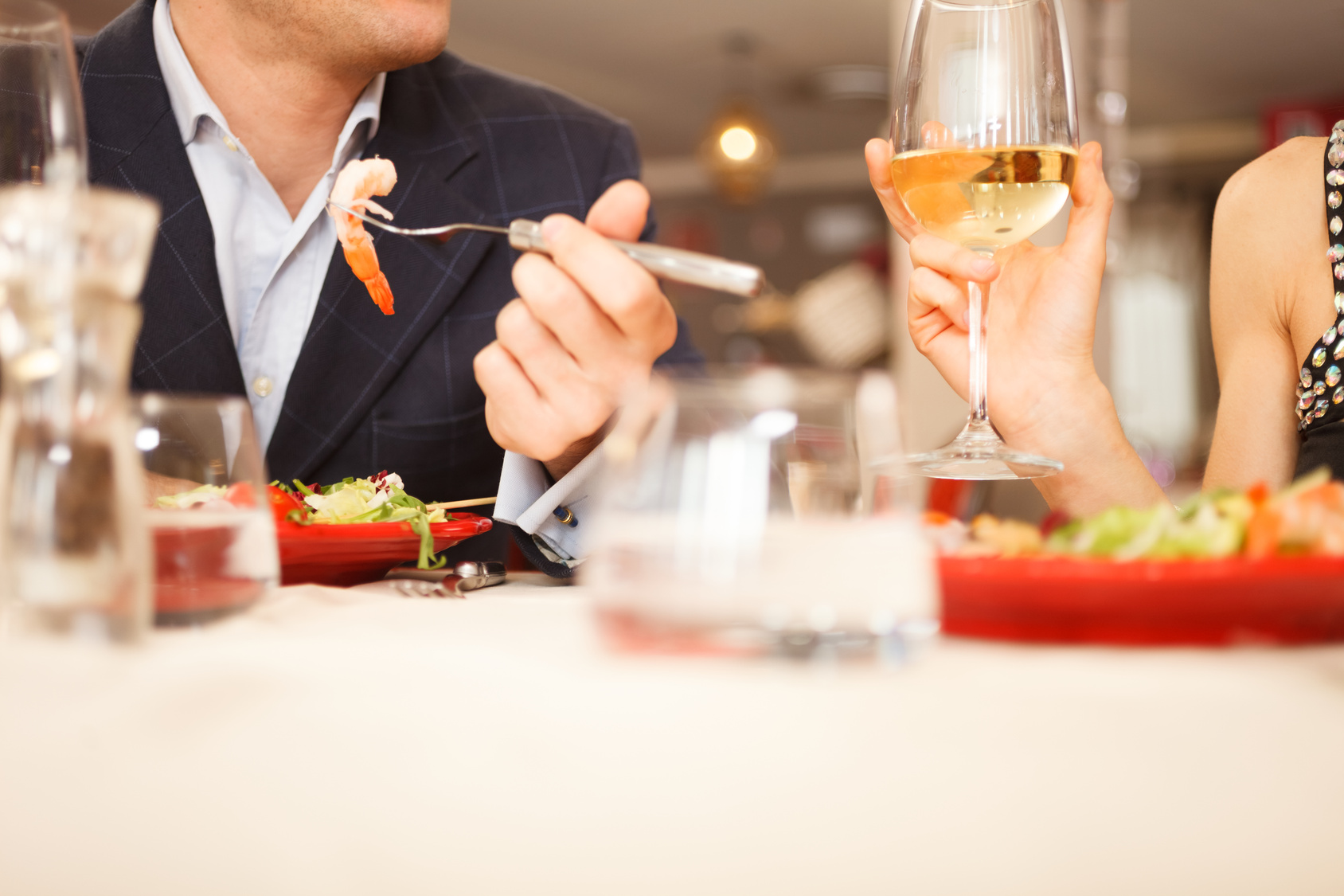 Couple having dinner