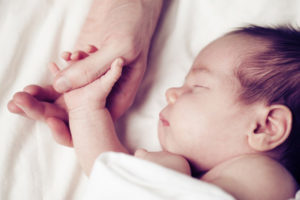 baby hand father newborn