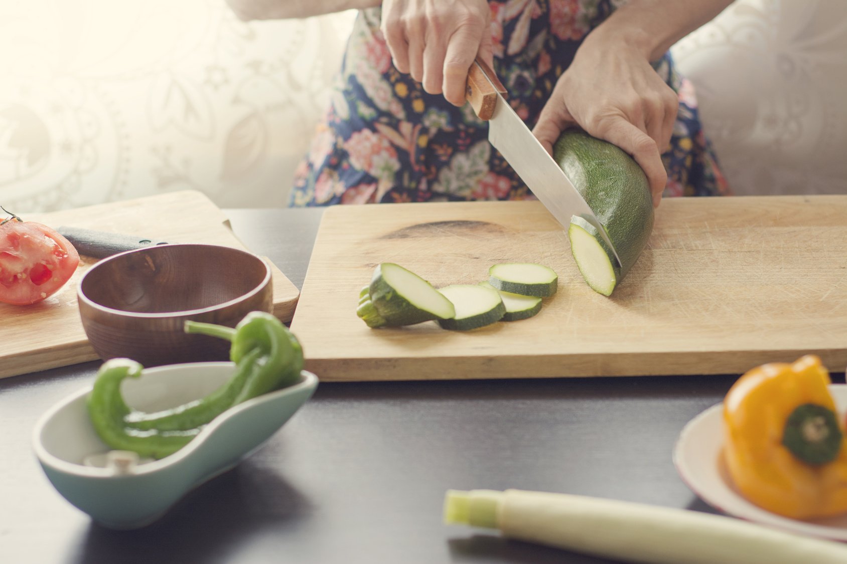 woman cooking