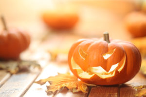 Halloween jack o’ lantern background