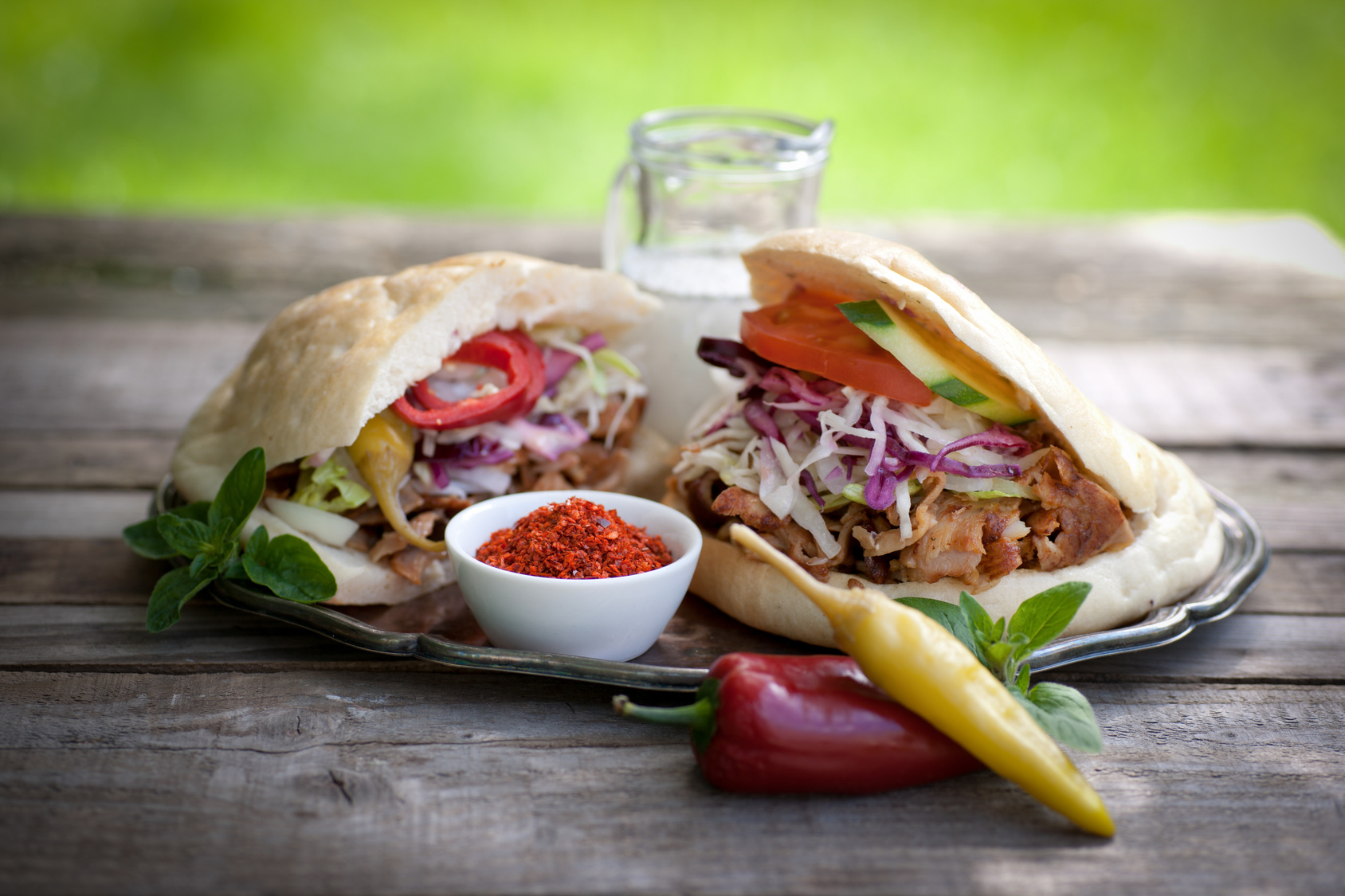 Groer und kleiner Kebab