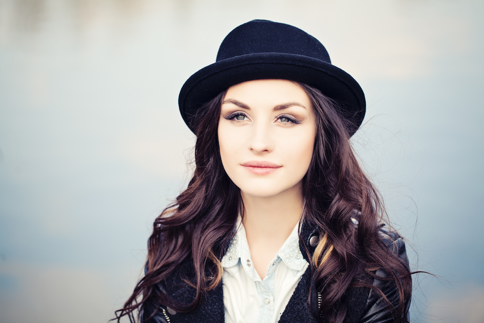 Beautiful Woman Outdoors. Serenity and Beauty concept