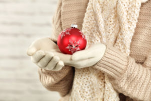 winter time and woman