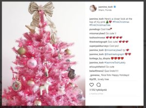 vaaleanpunainenjoulukuusi