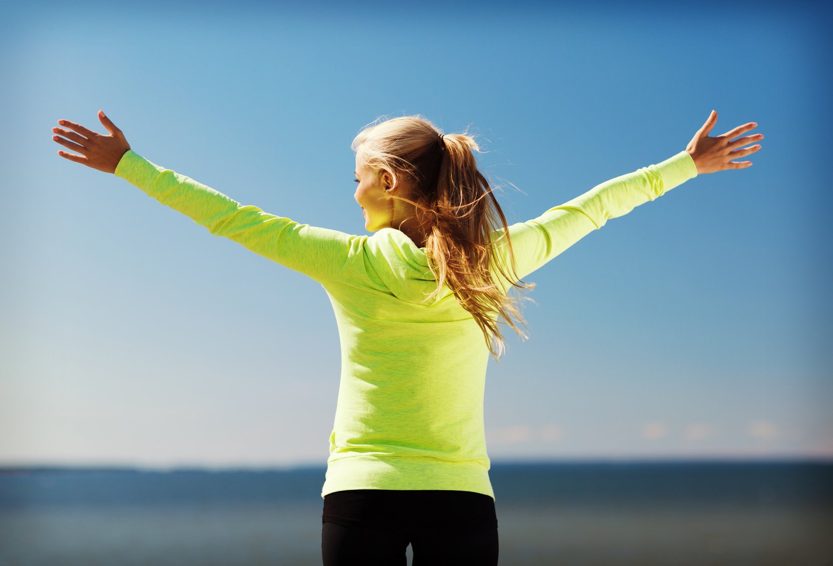 woman doing sports outdoors