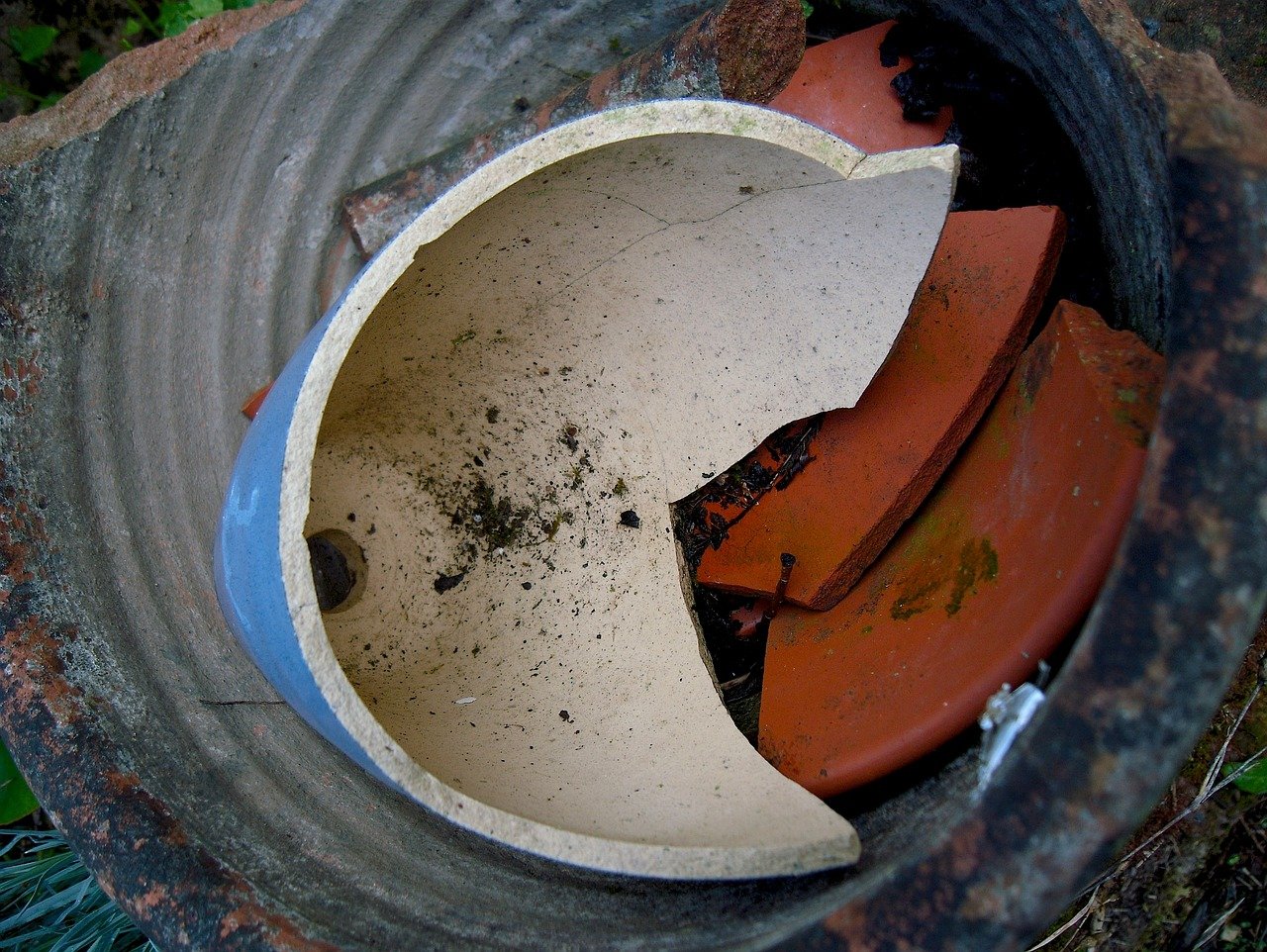 Ceramic Shard Clay Pot Broken