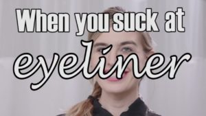 Mitä naisten mielessä liikkuu silmänrajausta tehdessä? Katso samaistuttava video