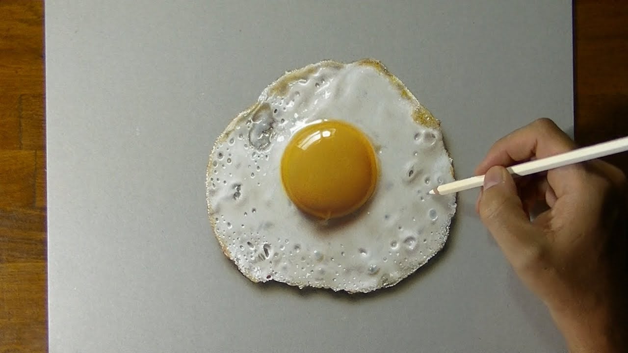 Video: Näin piirretään aidon näköinen kananmuna – mieletön luomus on 3D-taidetta