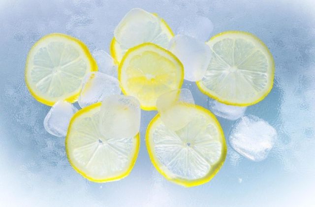 llemons, ice, water, summer, limon, fruit, refreshment, ice cube