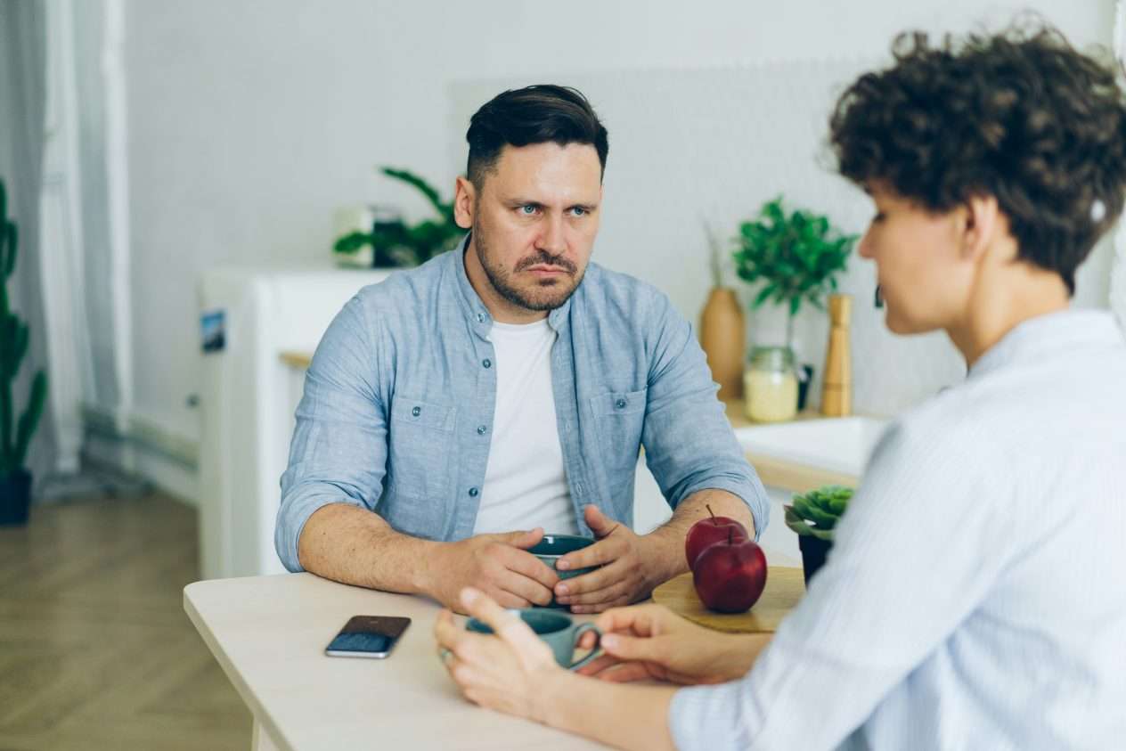 Annoyed man