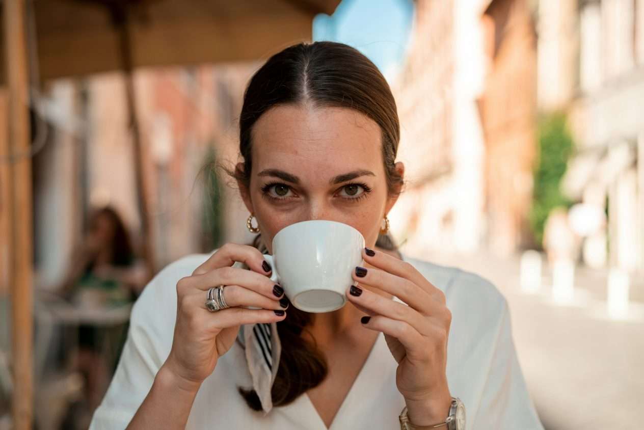 woman coffee